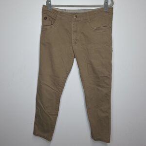 Kuhl Revolt Pants Mens 36x30 Beige Stretch Straight Leg Casual Outdoor Workwear